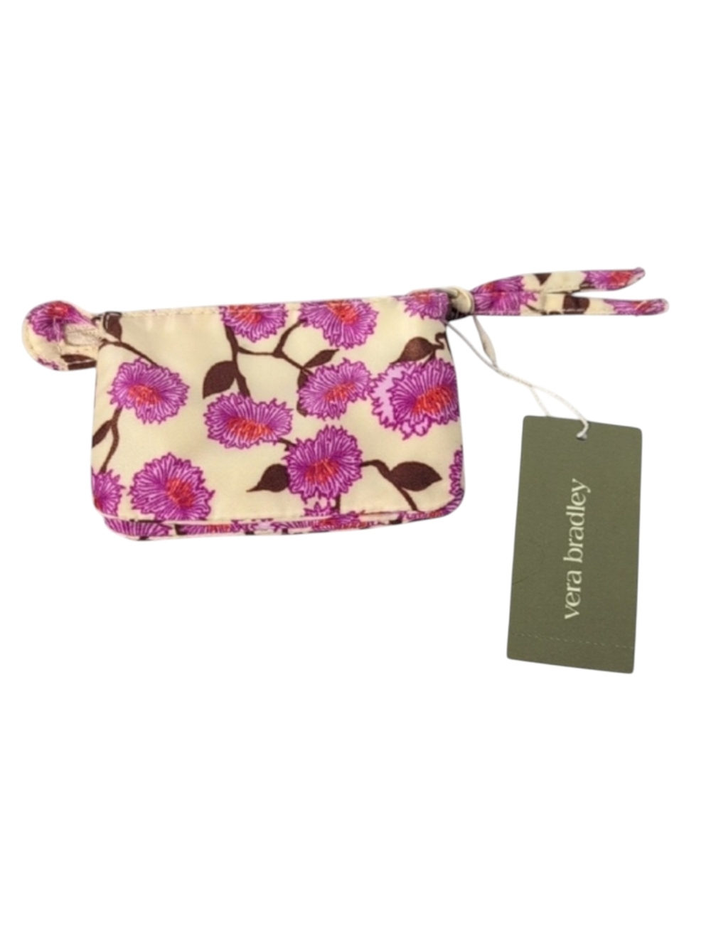 Vera Bradley Nylon Accordion Cord Case in Stripey Buttons